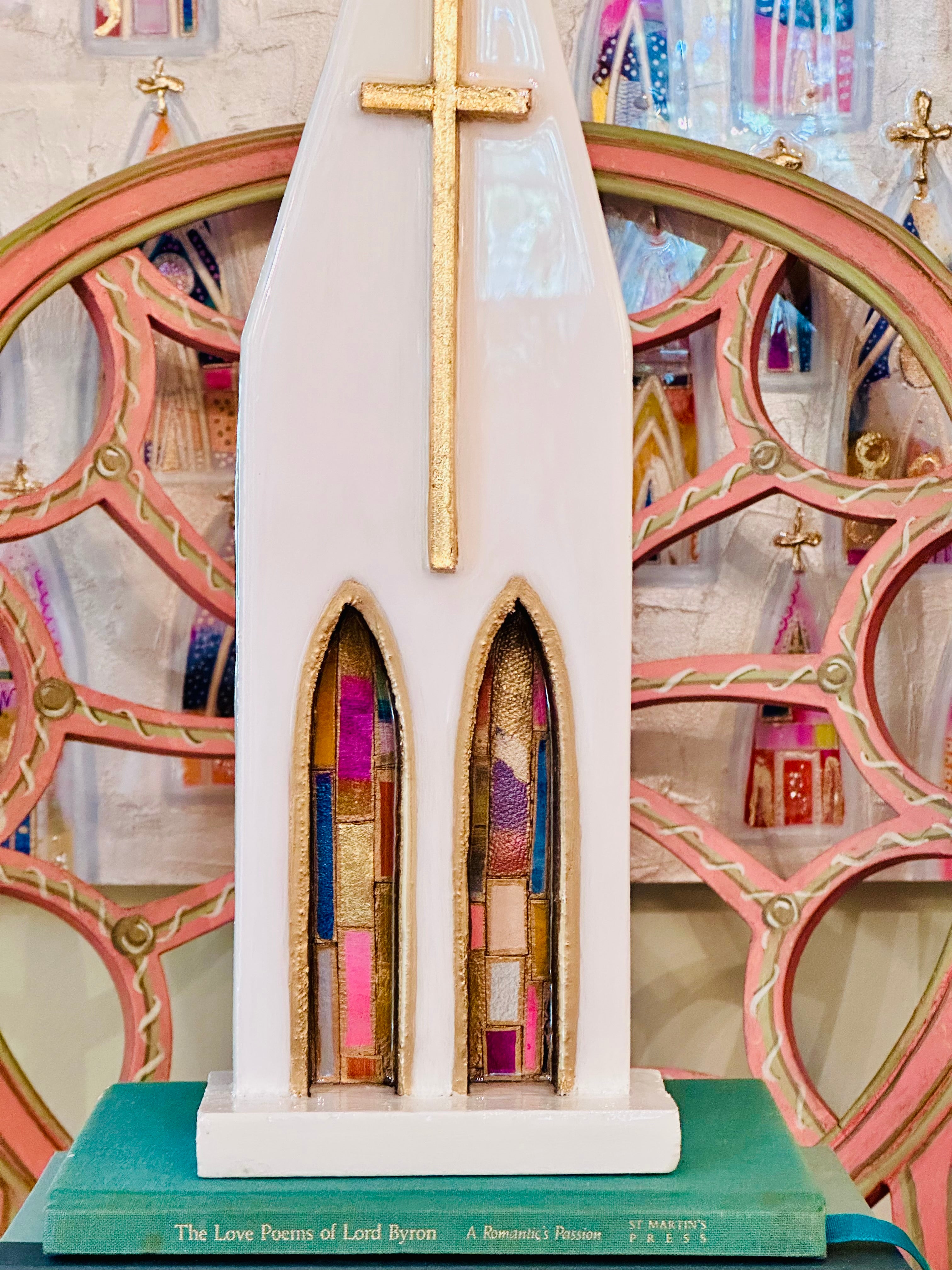 Art Fiala & Laura Rice Cathedral Front - 15 inches