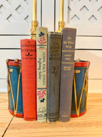 Load image into Gallery viewer, Vintage Federal Eagle Drum Bookends
