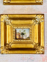 Load image into Gallery viewer, Set of 4 Original Pieces of European Art in Lovely Wooden Gold Frames
