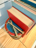Load image into Gallery viewer, Vintage Federal Eagle Drum Bookends
