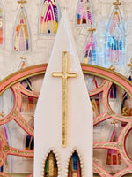 Load image into Gallery viewer, Art Fiala &amp; Laura Rice Beaded Cathedral- 15 inches
