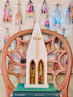 Load image into Gallery viewer, Art Fiala &amp; Laura Rice Beaded Cathedral Front - 13 inches
