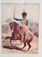 Load image into Gallery viewer, Striking Antique French Imperial Guard Lithograph
