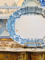 Load image into Gallery viewer, Antique English Blue &amp; White Platter
