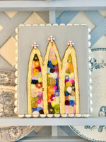 Load image into Gallery viewer, Magnificent Bobbin Trio of Cathedrals by Laura Rice
