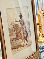 Load image into Gallery viewer, Striking Antique French Imperial Guard Lithograph

