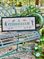Load image into Gallery viewer, Hilarious Fisherman Cross Stitch
