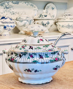Load image into Gallery viewer, Antique Booth’s England Springtime Large Tureen with Ladle
