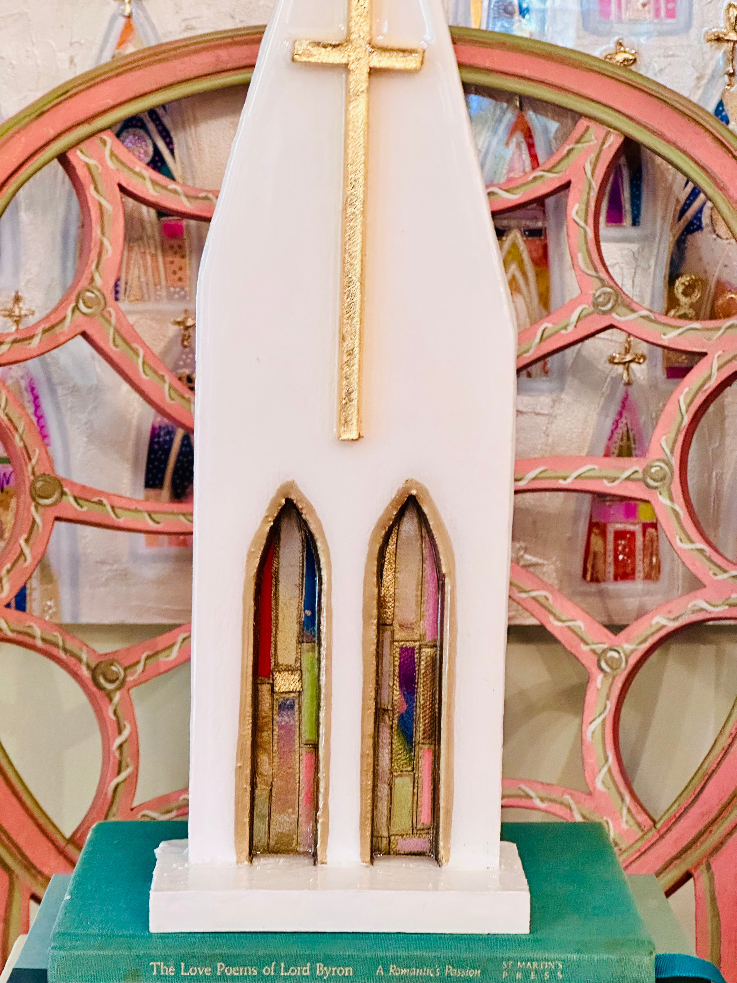 Art Fiala & Laura Rice Cathedral Front - 15 inches