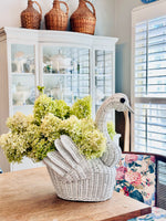 Load image into Gallery viewer, Vintage Wicker Swan
