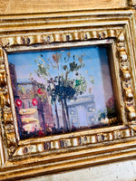 Load image into Gallery viewer, Set of 4 Original Pieces of European Art in Lovely Wooden Gold Frames
