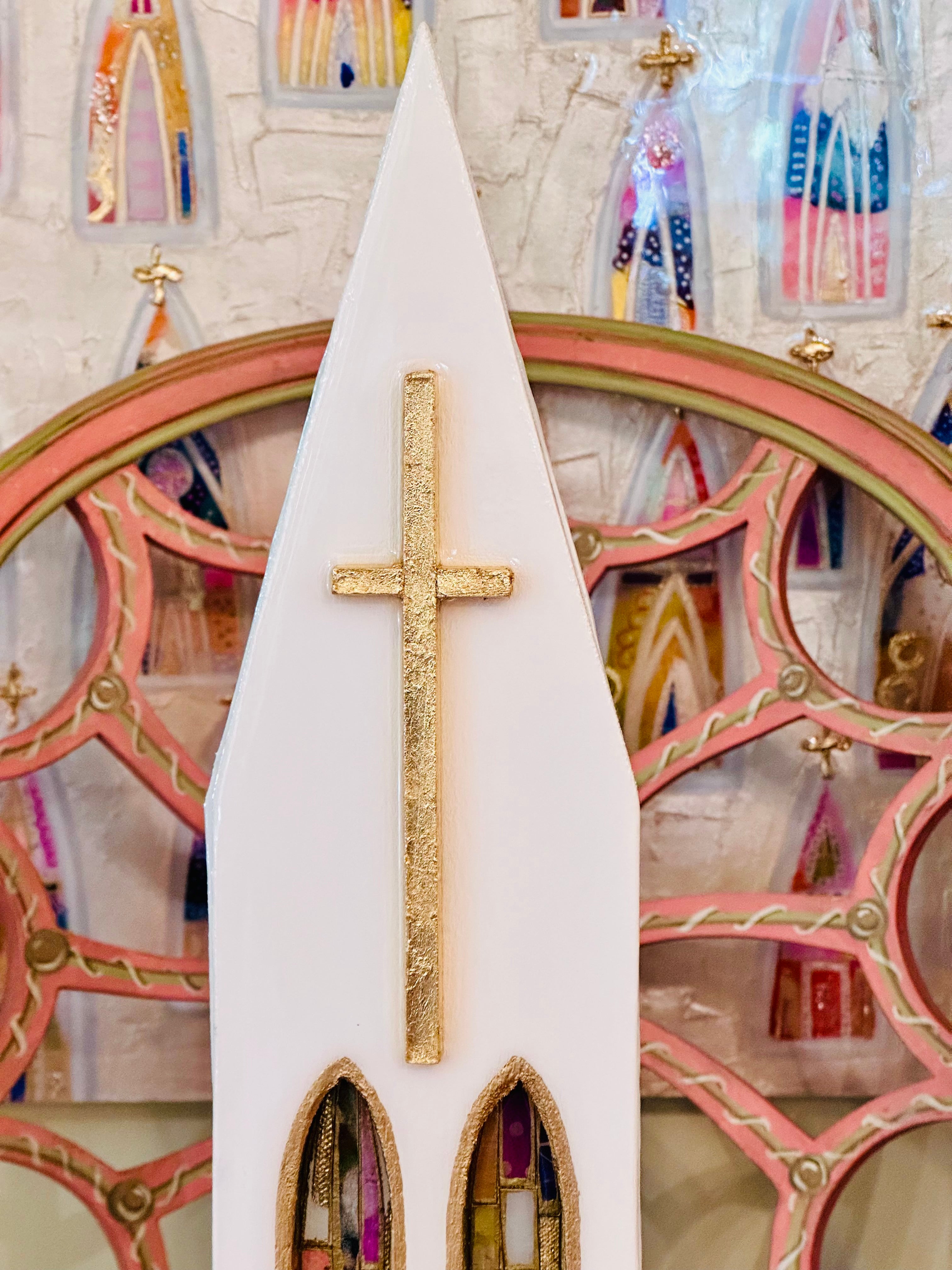 Art Fiala & Laura Rice Cathedral Front  - 15 inches