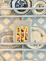 Load image into Gallery viewer, Magnificent Bobbin Trio of Cathedrals by Laura Rice
