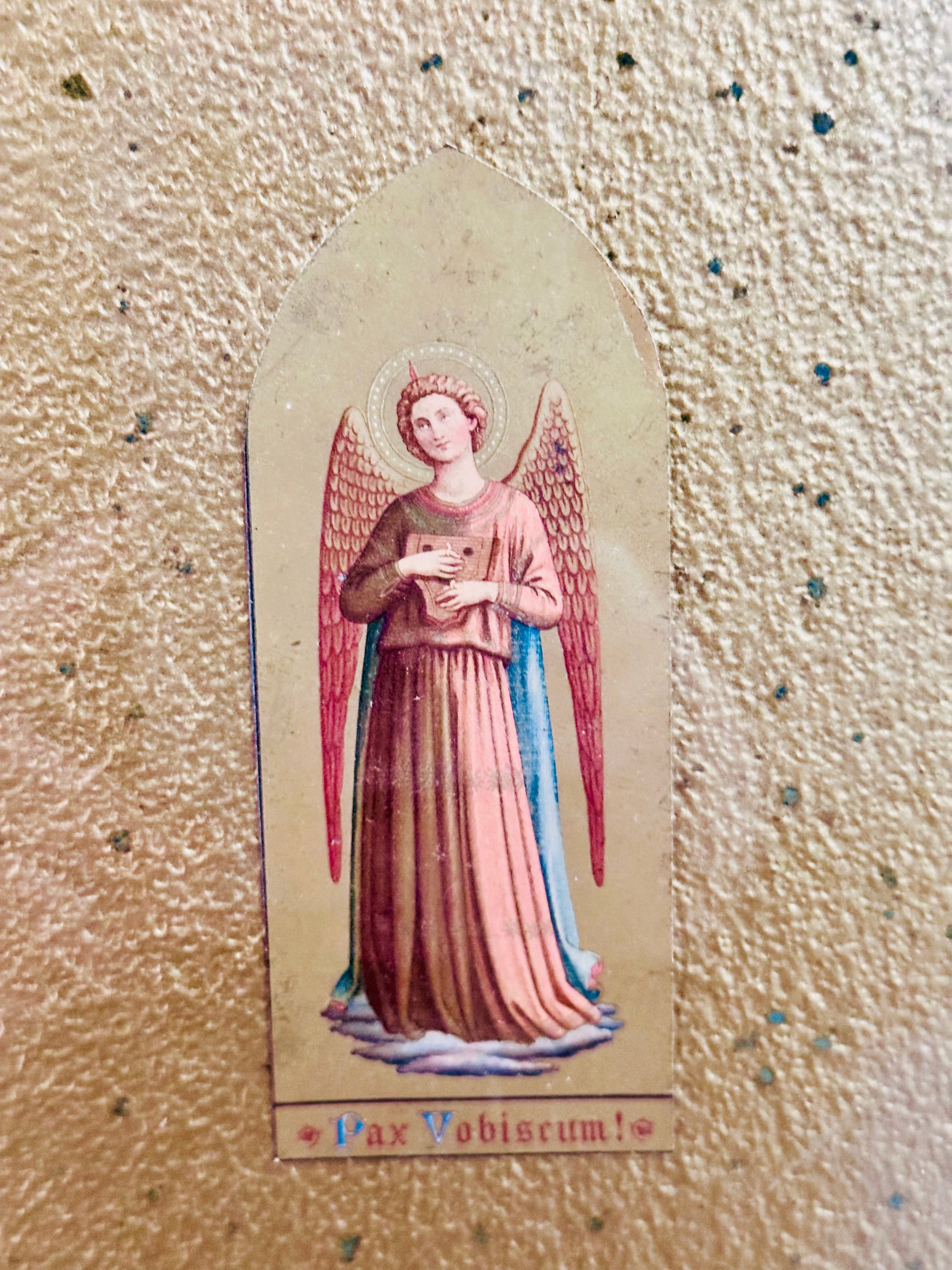 Antique Religious Iconography with Latin Hymns