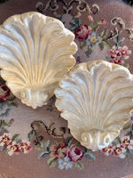 Load image into Gallery viewer, Magnificent Carved Shell Drapery Rod Holders
