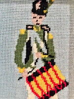 Load image into Gallery viewer, Vintage Needlepoint French Solider Purchased in Athens, 1973
