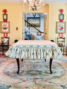 Bespoke Waverly for Schumacher Bows Jolie Tablecloth