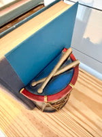 Load image into Gallery viewer, Vintage Federal Eagle Drum Bookends
