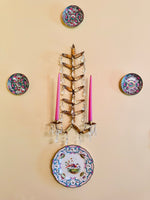 Load image into Gallery viewer, Large Gilded Italian Toleware Sconces
