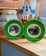 Load image into Gallery viewer, Pair of Antique Digoin Sarregumines Plates
