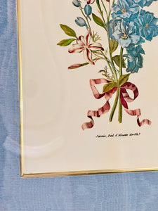 Pair of Magnificent Botanicals in Gilded Bow Frames