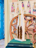 Load image into Gallery viewer, Art Fiala &amp; Laura Rice Beaded Cathedral - 15 inches
