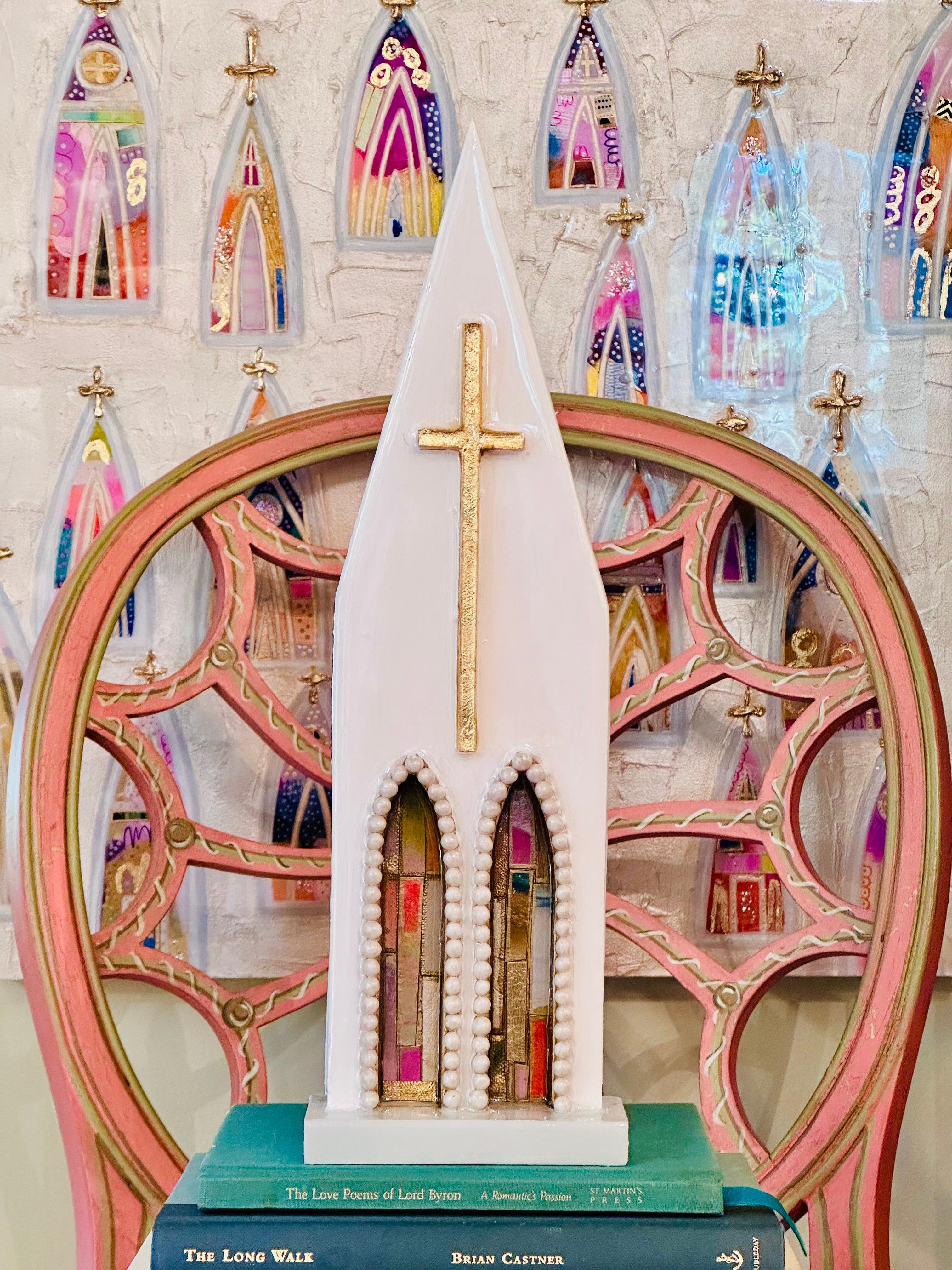 Art Fiala & Laura Rice Beaded Cathedral - 15 inches