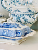 Load image into Gallery viewer, Antique (1829-1861) Bologna Adam’s &amp; Son’s Transferware Covered Dish
