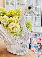 Load image into Gallery viewer, Vintage Wicker Swan
