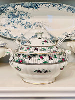 Load image into Gallery viewer, Antique Booth’s England Springtime Large Tureen with Ladle
