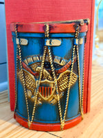 Load image into Gallery viewer, Vintage Federal Eagle Drum Bookends
