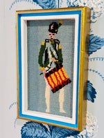 Load image into Gallery viewer, Vintage Needlepoint French Solider Purchased in Athens, 1973
