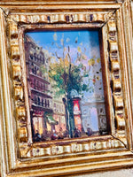 Load image into Gallery viewer, Set of 4 Original Pieces of European Art in Lovely Wooden Gold Frames
