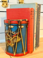 Load image into Gallery viewer, Vintage Federal Eagle Drum Bookends
