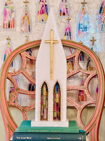 Load image into Gallery viewer, Art Fiala &amp; Laura Rice Beaded Cathedral- 15 inches
