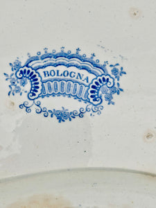 Antique (1829-1861) Bologna Adam’s & Son’s Transferware Covered Dish