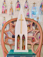 Load image into Gallery viewer, Art Fiala &amp; Laura Rice Beaded Cathedral - 15 inches

