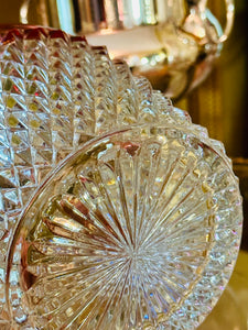 Chic Diamond Point Ruby Ice Bucket