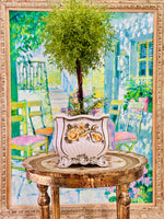 Load image into Gallery viewer, Large Hand Painted Italian Cachepot
