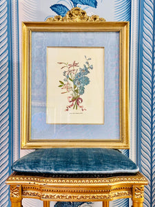Pair of Magnificent Botanicals in Gilded Bow Frames