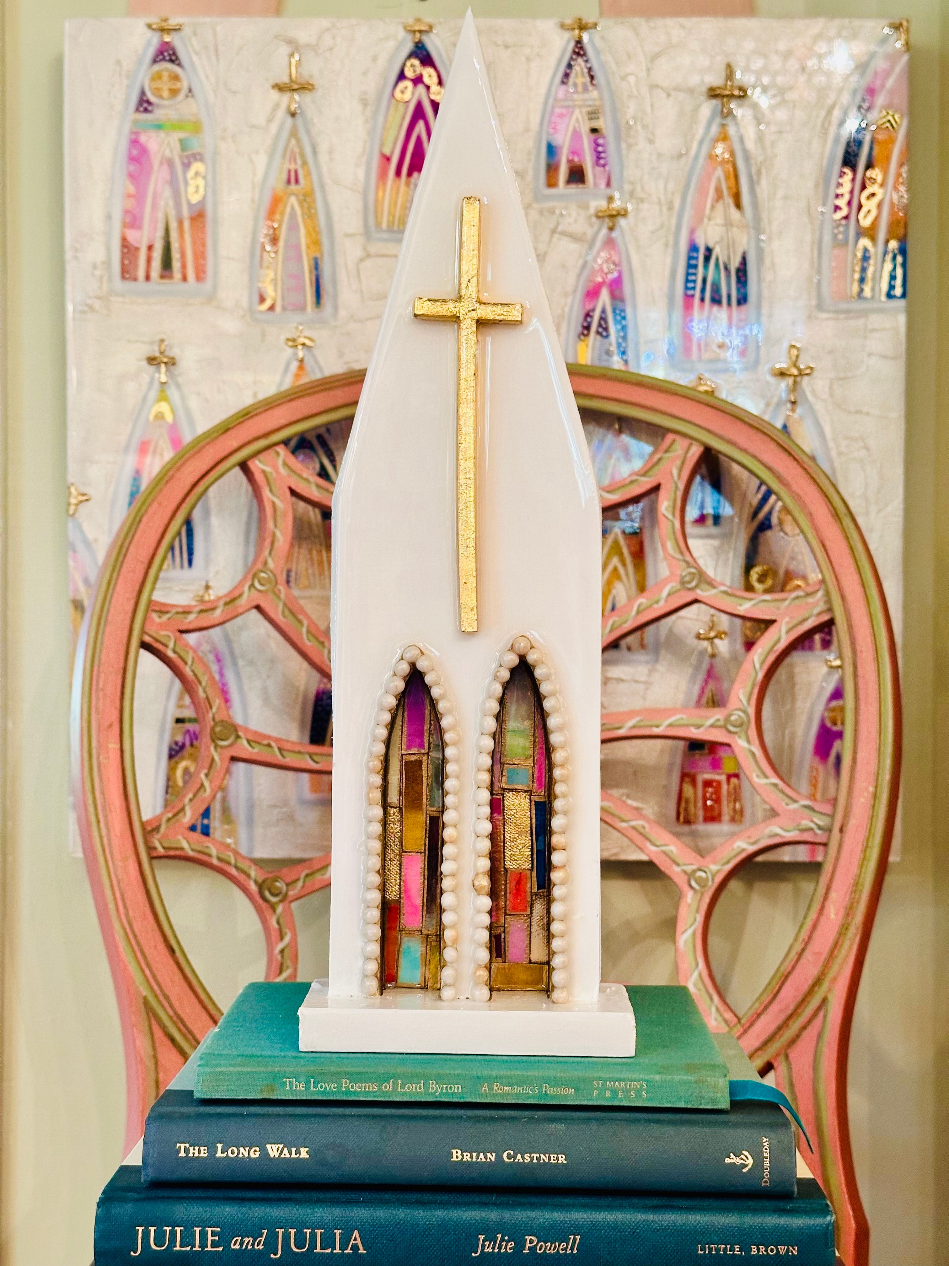 Art Fiala & Laura Rice Beaded Cathedral - 15 inches