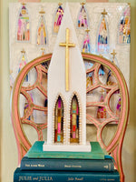 Load image into Gallery viewer, Art Fiala &amp; Laura Rice Beaded Cathedral - 15 inches
