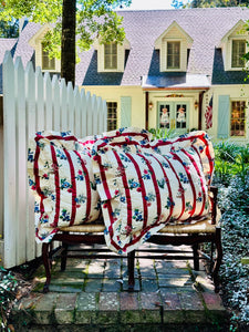 Pair of Vintage Chintz Waverly Shams