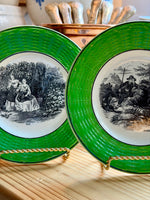 Load image into Gallery viewer, Pair of Antique Digoin Sarregumines Plates
