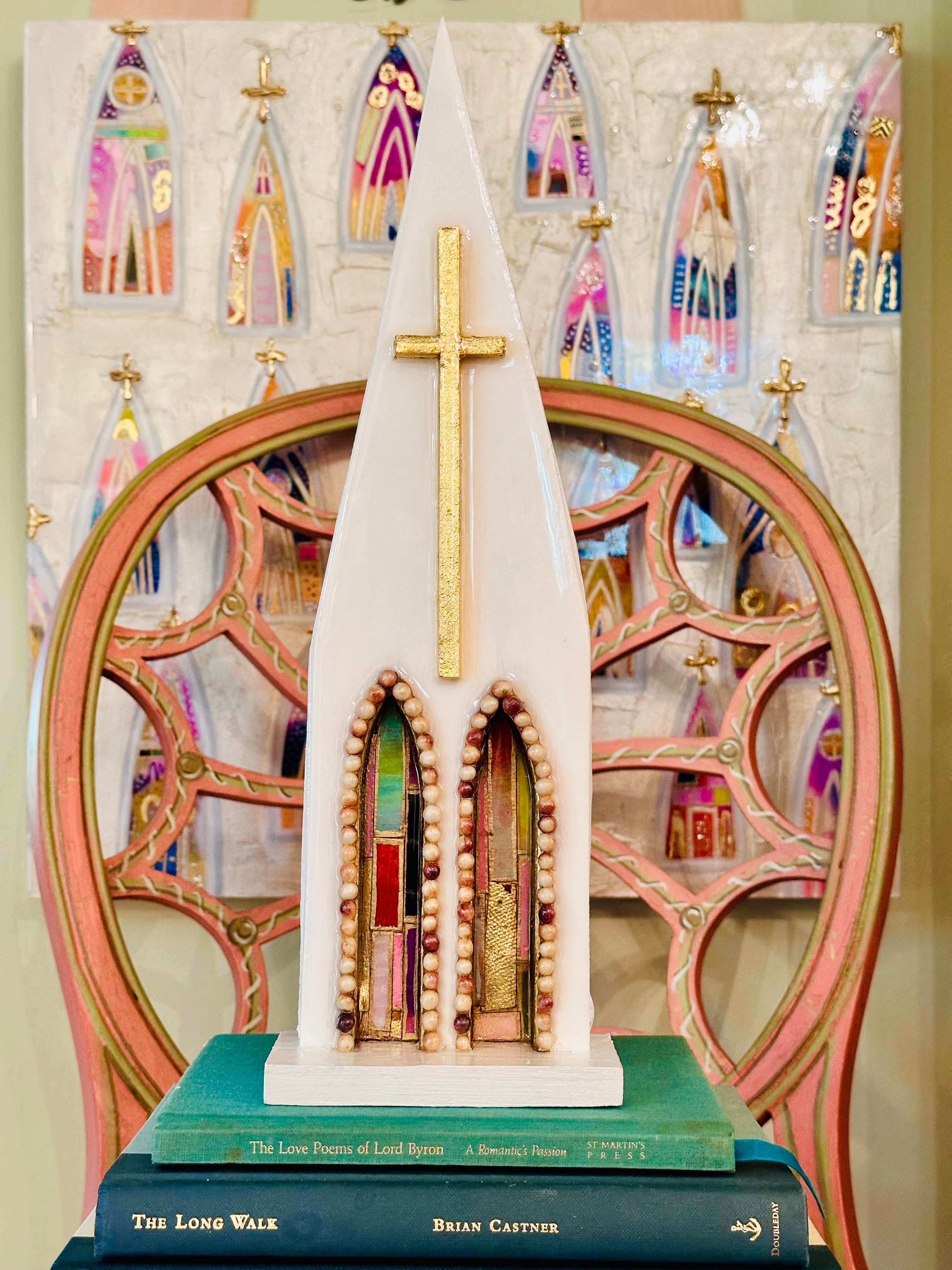 Art Fiala & Laura Rice Beaded Cathedral - 15 inches
