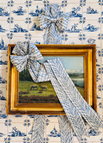 Load image into Gallery viewer, Vintage P Kauffman Blue &amp; White Willow &amp; Pearls Bows
