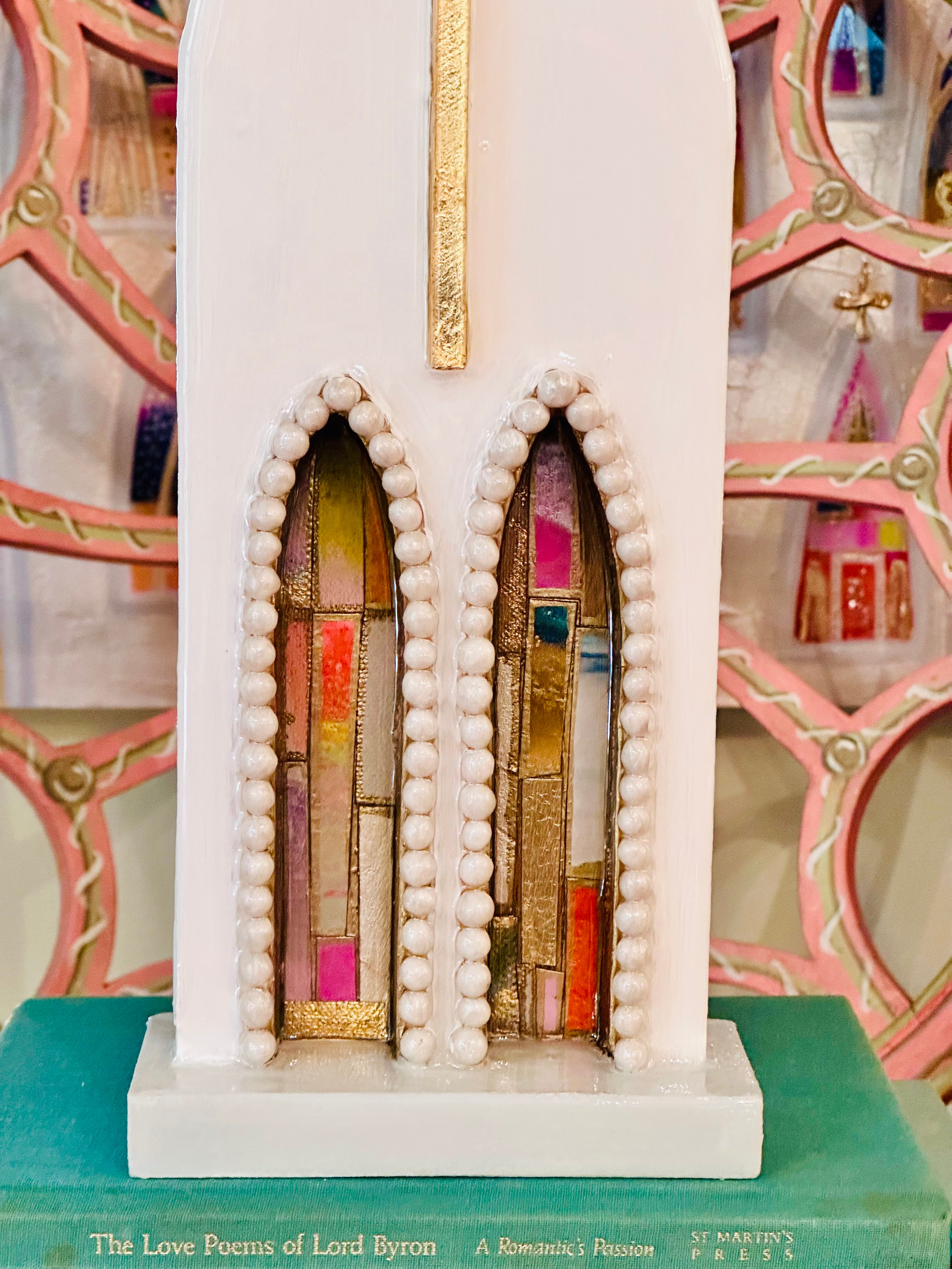 Art Fiala & Laura Rice Beaded Cathedral - 15 inches