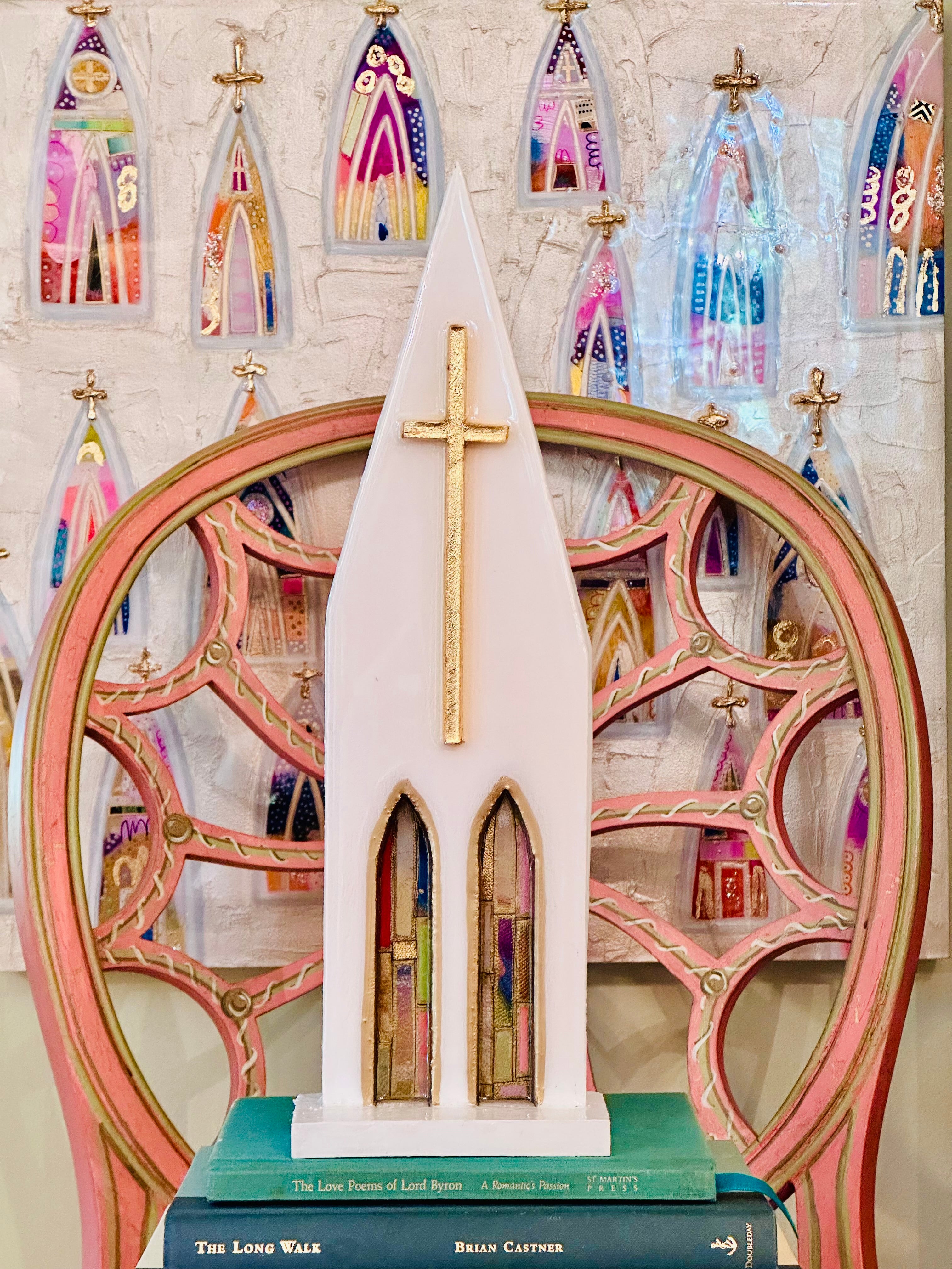 Art Fiala & Laura Rice Cathedral Front - 15 inches