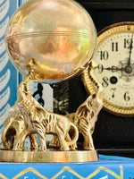 Load image into Gallery viewer, Brass Elephant Stand with Sphere
