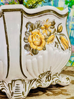 Load image into Gallery viewer, Large Hand Painted Italian Cachepot
